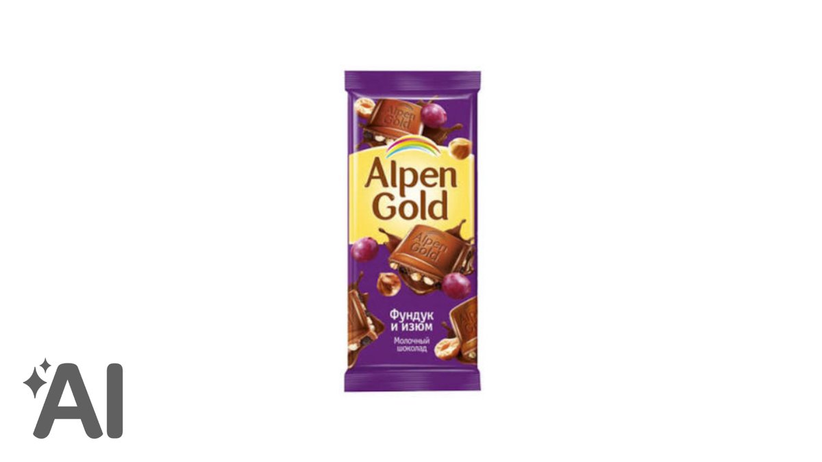 Alpengold şokolad 120 q findiq və üzümlü