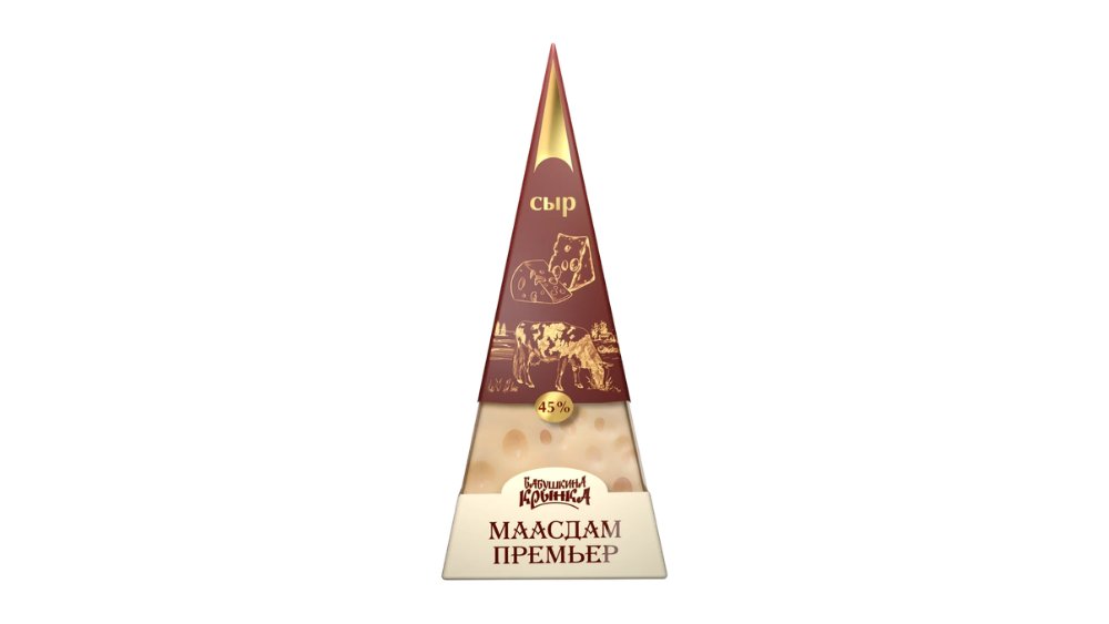 Сыр Бабушкина крынка Маасдам премьер 45% 200 г