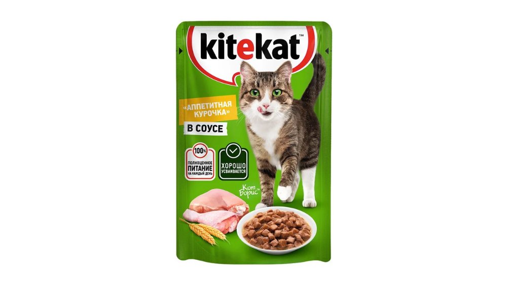 Корм для кошек Kitekat курица в соусе 85 г