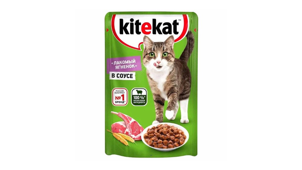 Корм для кошек Kitekat с ягненком 85 г