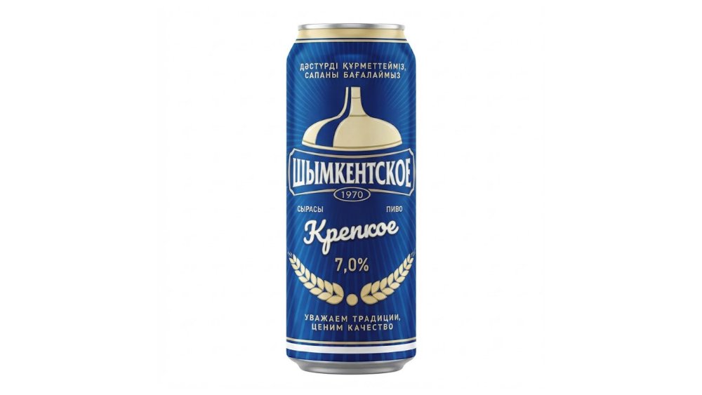 Пиво ШЫМКЕНТСКОЕ Крепкое 0,45л ж/б