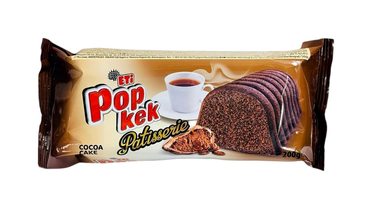 ETI Patisserie PopKek Cocoa 200g