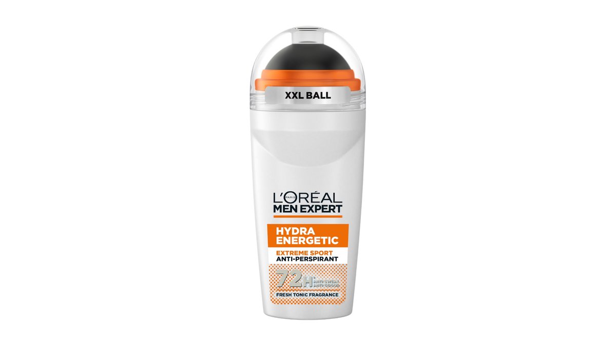 Men Expert Hydra Energetic Extreme Sport 48H Anti-Perspirant Deodorant Roll On, L'Oréal Paris 50 ml