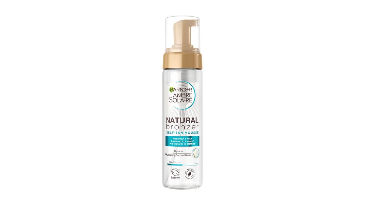 Ambre Solaire Natural Bronzer Self-Tan Mousse Medium, Garnier 200 ml