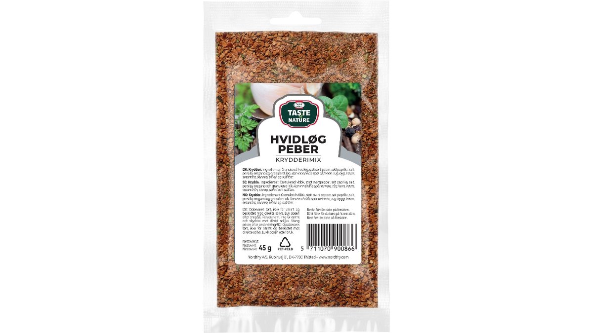 Ton hvidløg peber 45 g