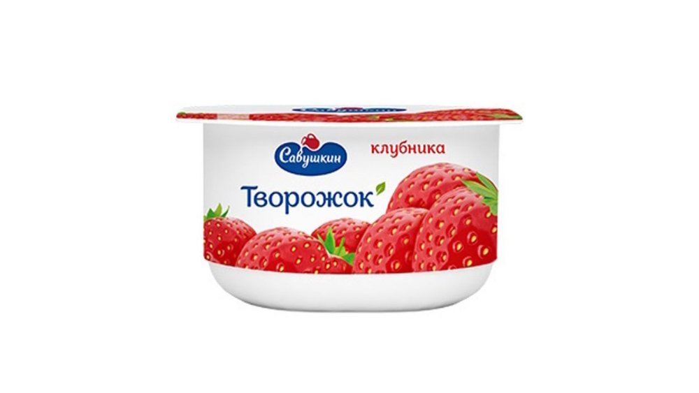 Паста САВУШКИН Творожная Клубника 3,5% 120г