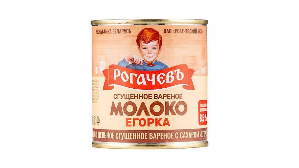 Молоко сгущенное Рогачевъ егорка вареное 8,5% 360г