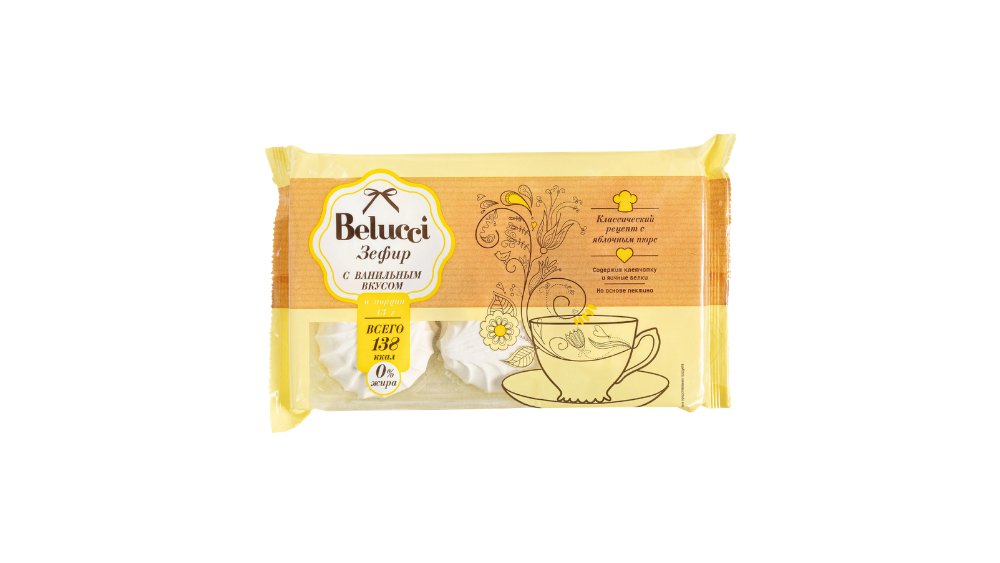 Зефир Belucci с ванильным вкусом 260 г