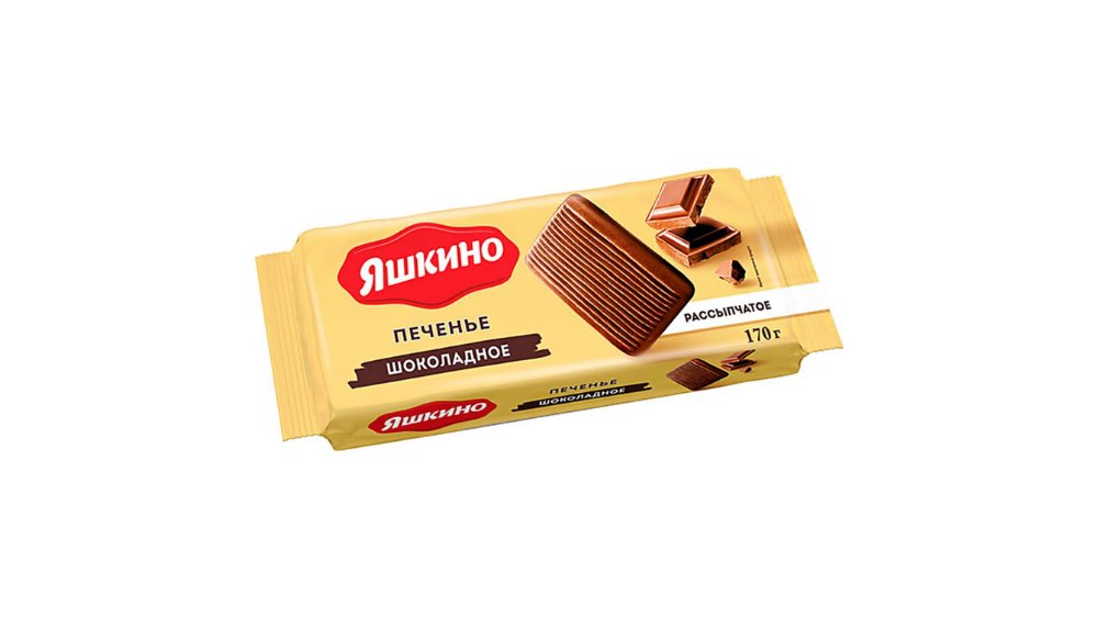 Печенье Яшкино сахарное шоколадное 170 г