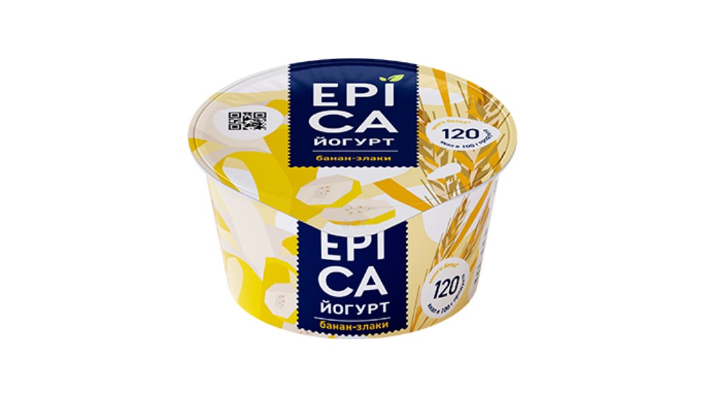 Йогурт EHRMANN Epica Банан и злаки 4,8% 130г