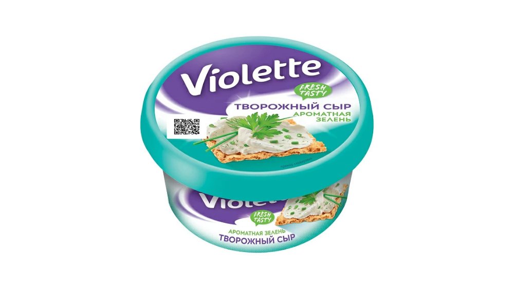 Сыр творожный Violette Ароматная зелень 140 г
