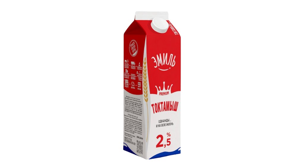 Продукт Кисломолочный Эмиль Токтамыш 2.5% 1 л