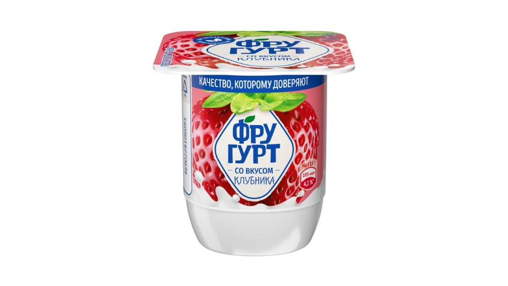 Продукт йогуртный Фругурт клубника 2,5% 115 г