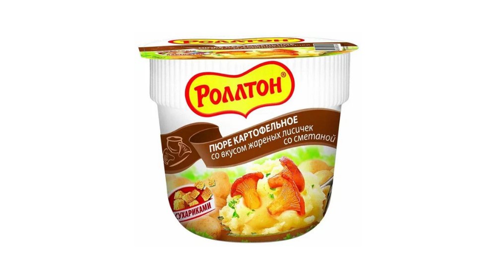 Пюре картофельное Роллтон жареные лисички со сметаной 40 г