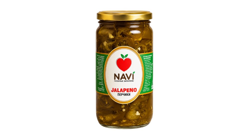 Перчики Navi халапеньо маринованные острые 350 мл