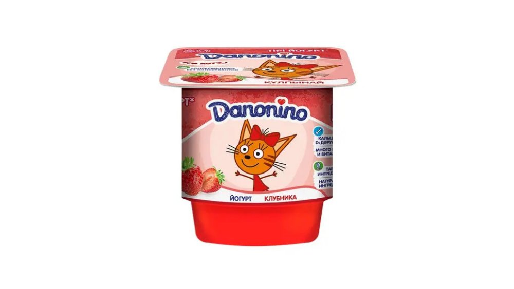 Йогурт DANONE Danonino Клубника 100г