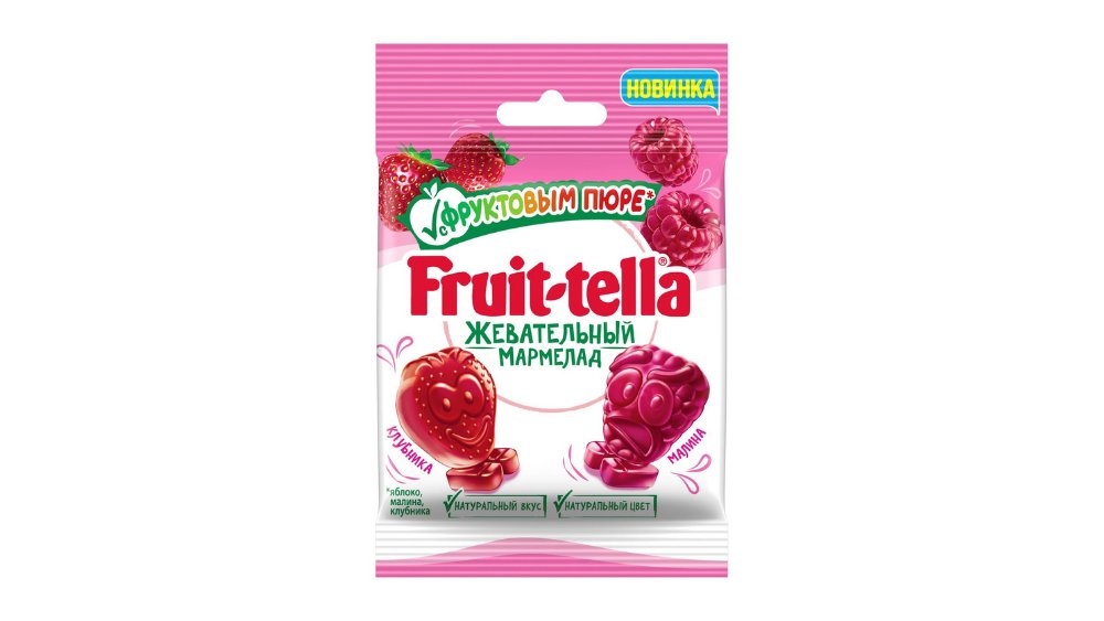 Мармелад Van Melle Fruittella Клубника-Малина 36 г