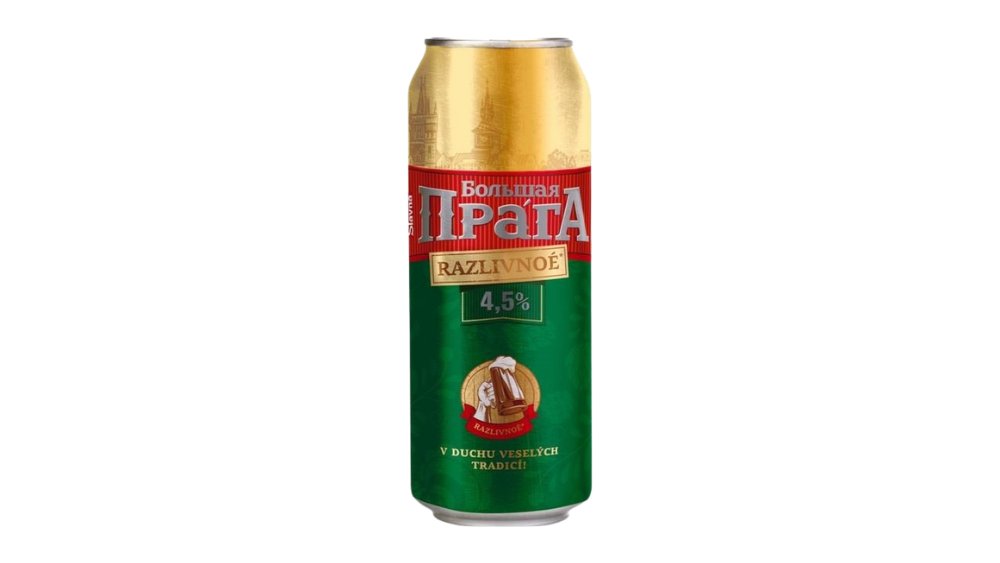 Пиво БОЛЬШАЯ SLAVNA Прага 0,45л ж/б