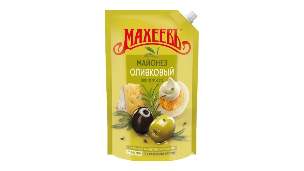 Майонез Махеевъ Оливковый 67% дой-пак 190 г
