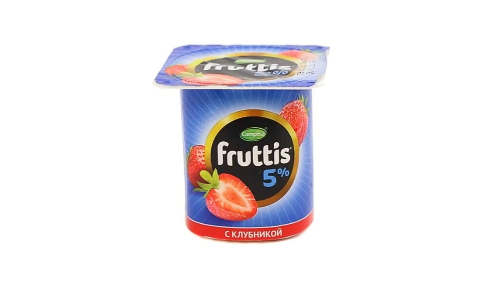 Йогуртный продукт Campina клубника персик 5% 115 г