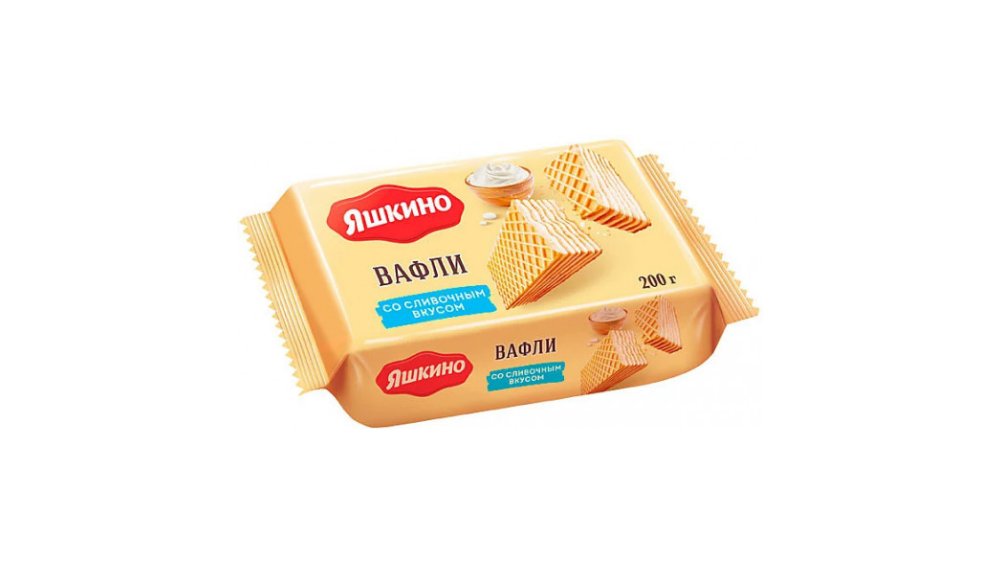 Вафли ЯШКИНО Сливочные 200г м/у