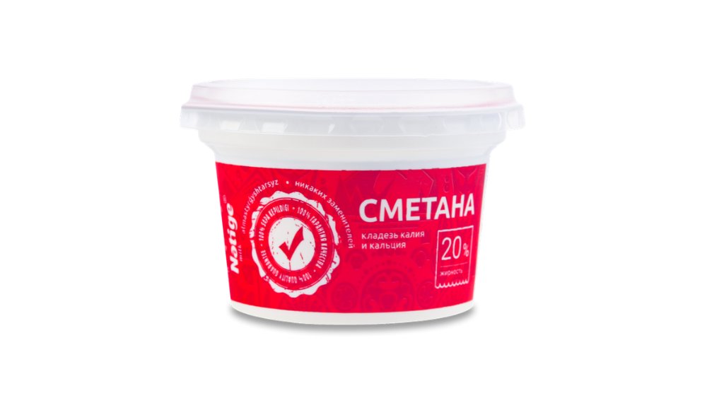 Сметана NATIGE 20% 200г п/у