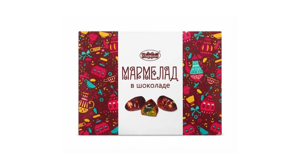 Мармелад РАХАТ В шоколаде 200г кор