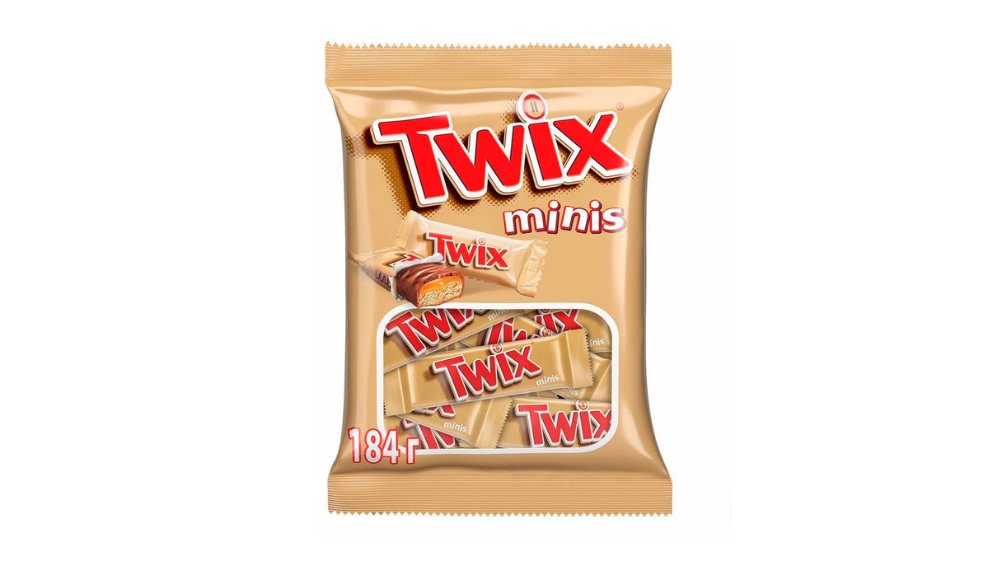 Конфеты шоколадный Twix минис, 184 г мягкая упаковка