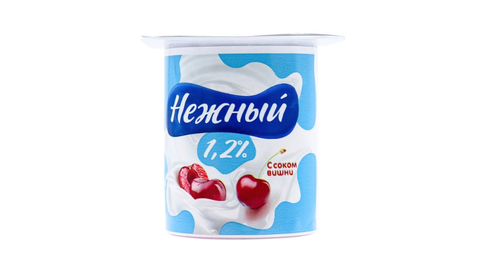Йогурт CAMPINA Нежный Вишня 1,2% 100г п/у