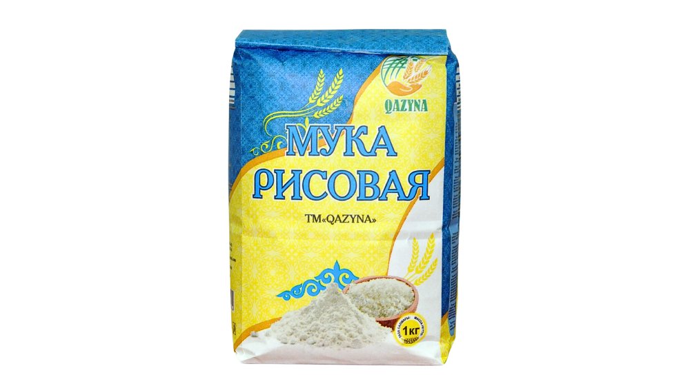 Мука QAZYNA Рисовая 1кг м/у