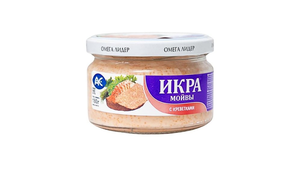 Икра АС Мойвы с креветками в соусе 180г п/у
