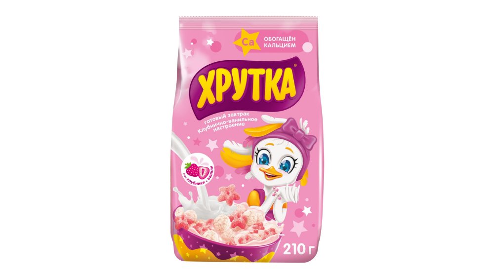 Хлопья Nestle Хрутка клубнично-ванильное настроение 210 г