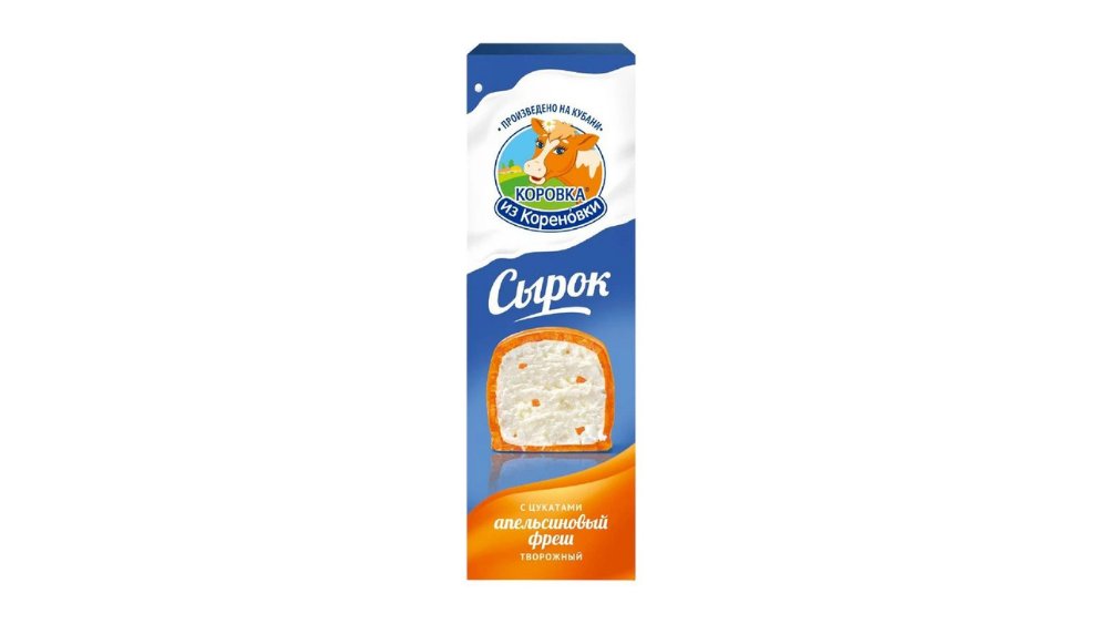 Сырок творожный Коровка из Кореновки цукаты апельсиновый фреш 40г