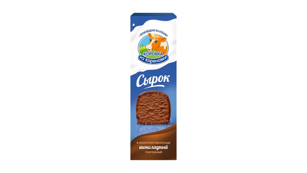 Сырок творожный Коровка из Кореновки шоколадный в мол шок 50г