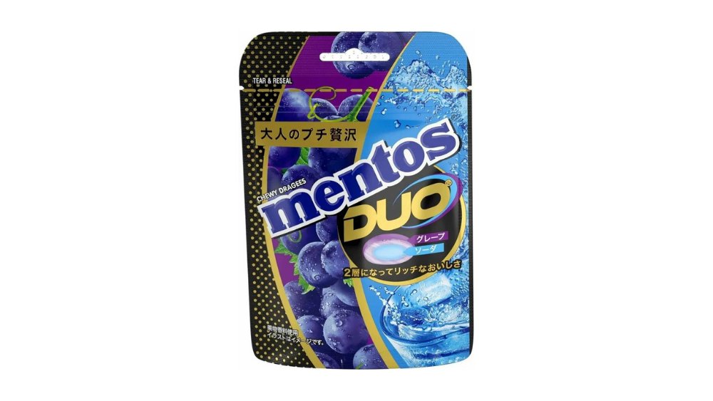 Жевательная резинка Mentos Duo Виноград 45 г