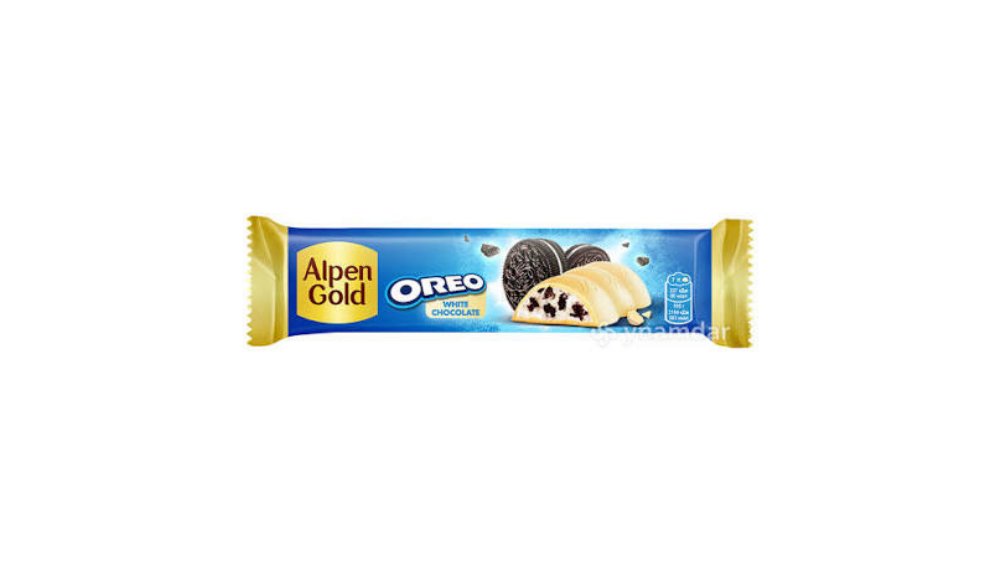 Шоколад белый Alpen Gold Oreo батончик 37 г