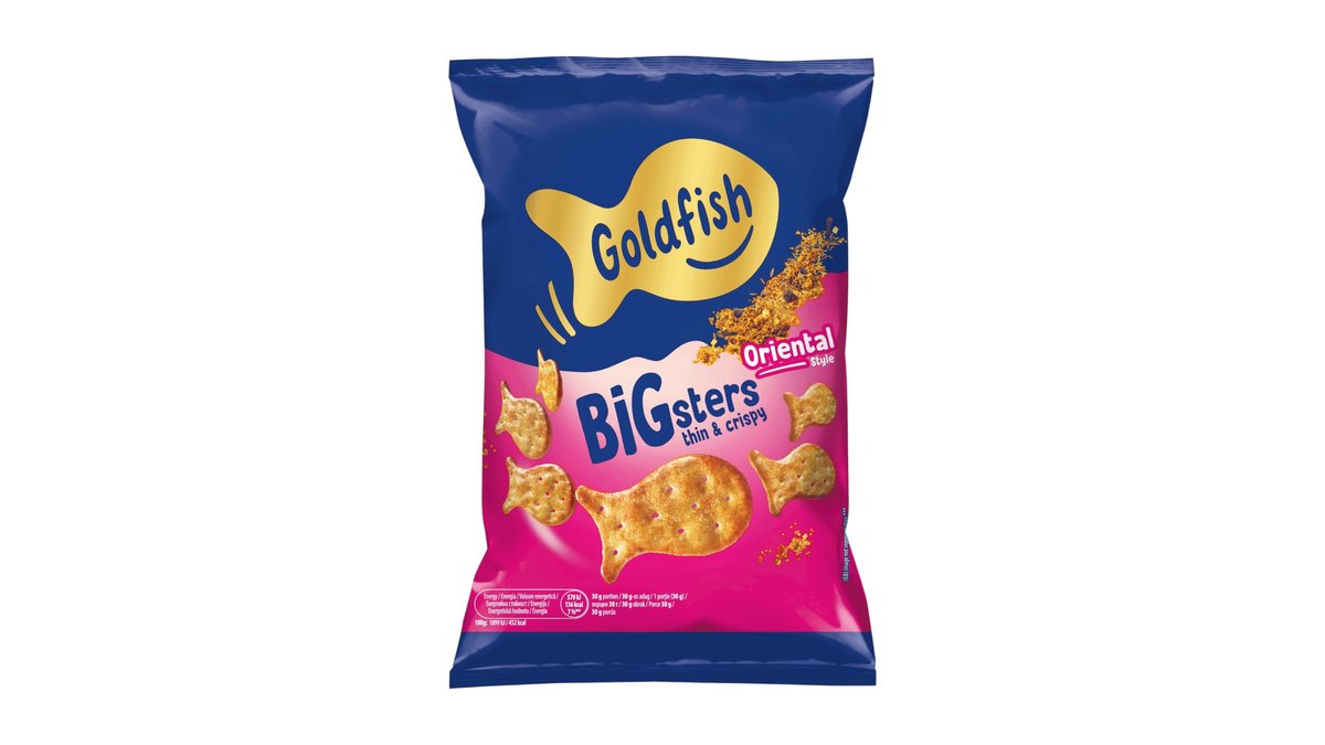 Goldfish Bigsters krekeri okus oriental, 80 g
