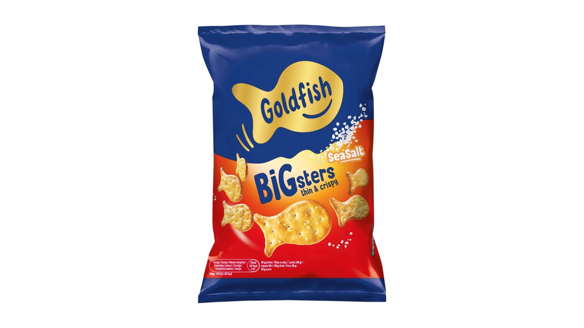 Goldfish Bigsters slani krekeri, 80 g