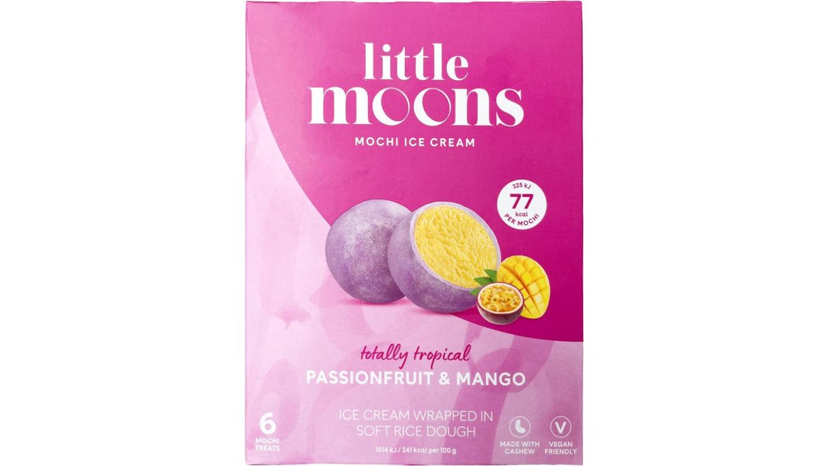 ❄️Vegansk Passionsfrugt & Mango Mochi Is, Little Moons