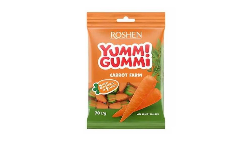 Мармелад ROSHEN Yummi Gummi Carrot Farm 70г