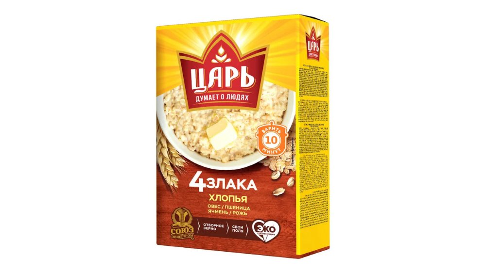 Хлопья Царь Каша 4 злака 400 г