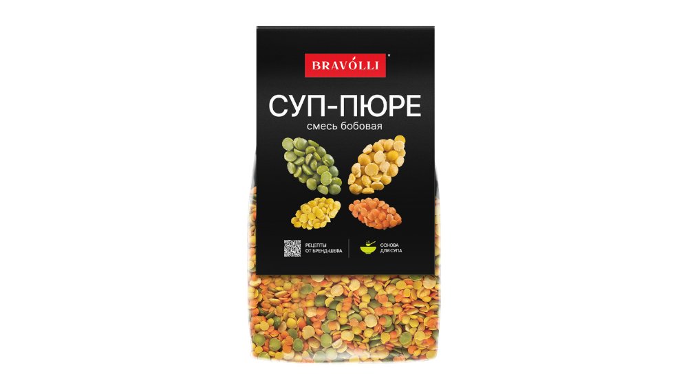 Смесь BRAVOLLI Бобовая для супа пюре 350г м/у