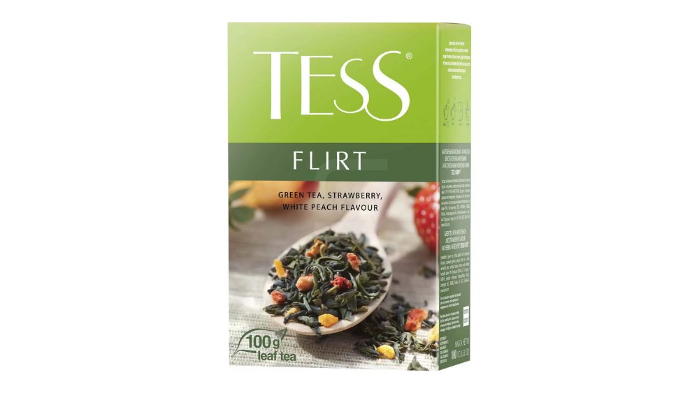 Чай Tess Flirt зеленый с клубникой 100 г