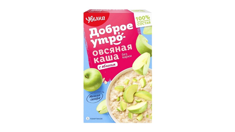 Каша УВЕЛКА Овсянка с яблоком 200г кор