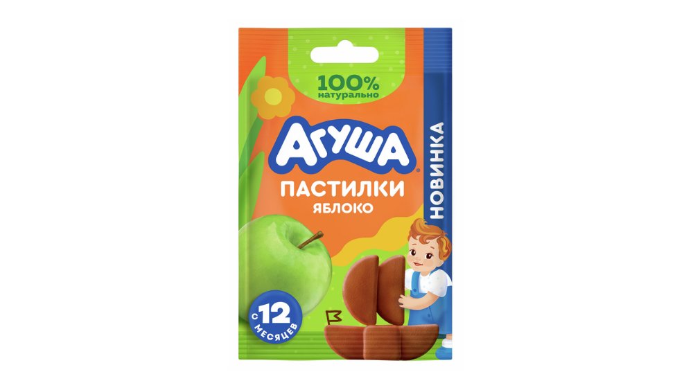 Пастила АГУША Фруктовая Яблоко 12г