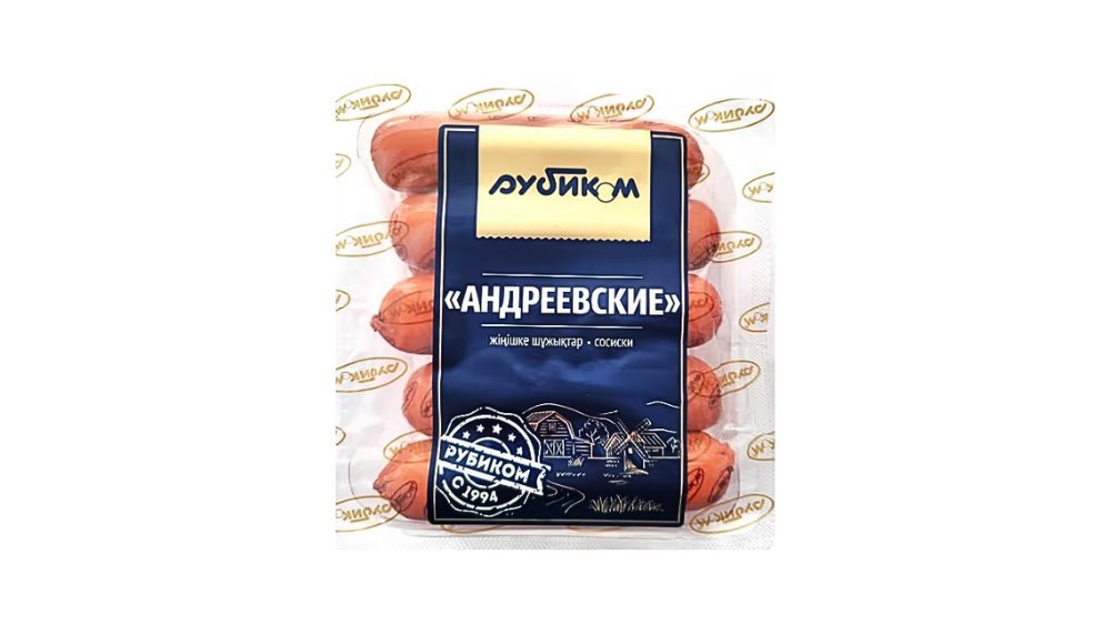Сосиски РУБИКОМ Андреевские 500г в/у