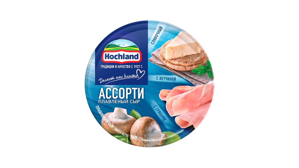 Сыр плавленый Hochland Ассорти Синее 140 г