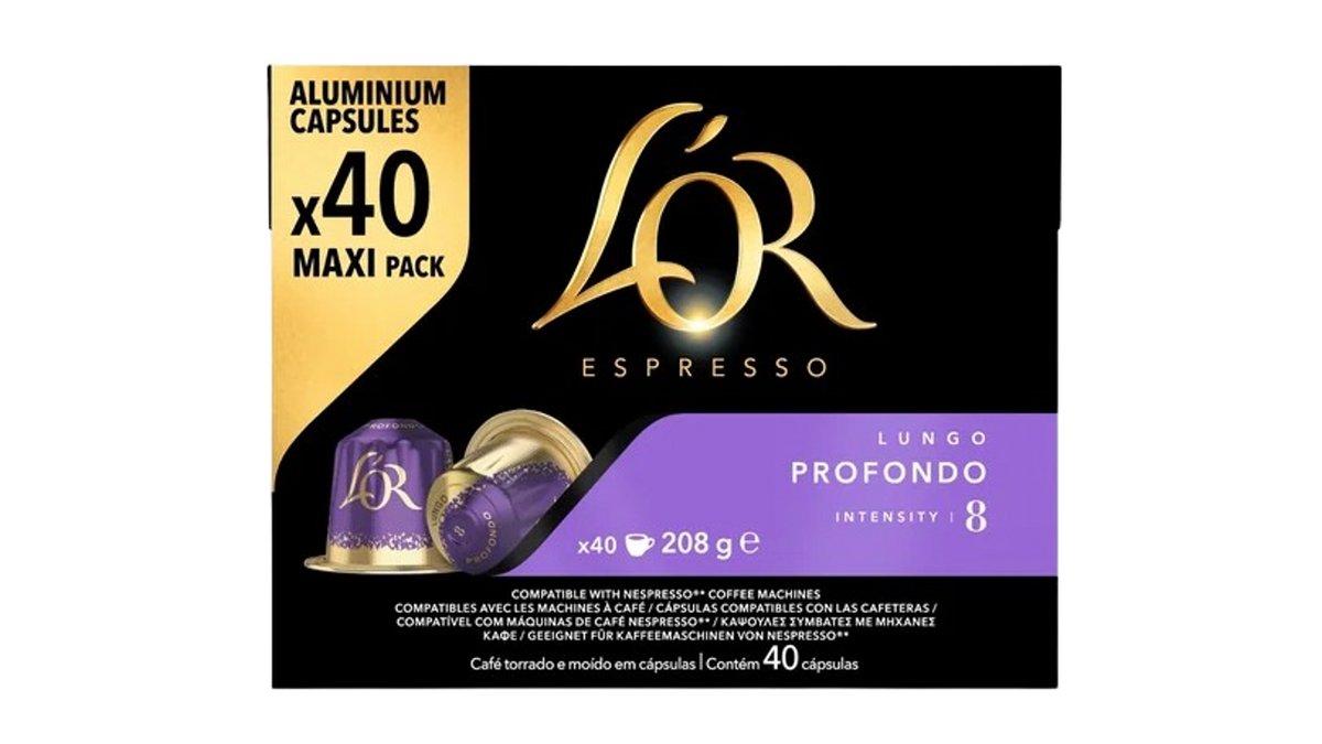 L´Or Espresso Lungo Profondo pro Nespresso®* Original kávovary 40 kapslí