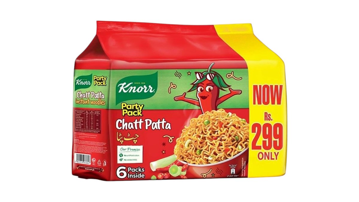 Knorr Chatt Patta Noodles (6 Pack) - 270g