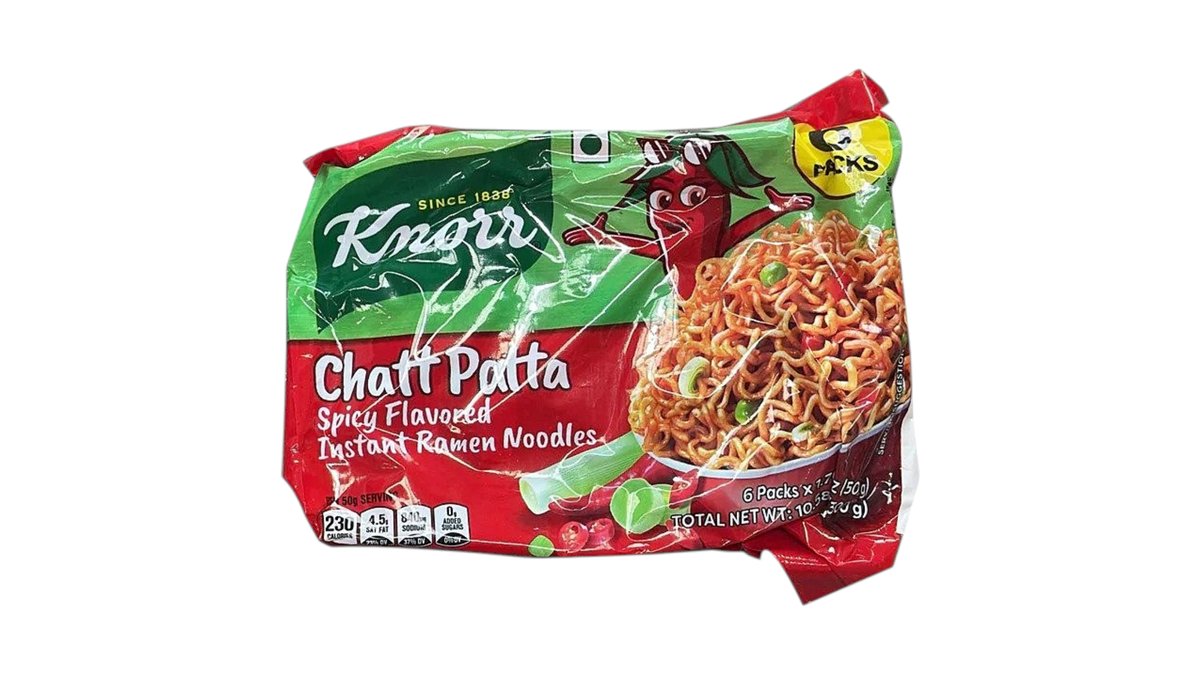 Knorr Chatt Patta Spicy Flavoured Instant Ramen Noodles - 150g